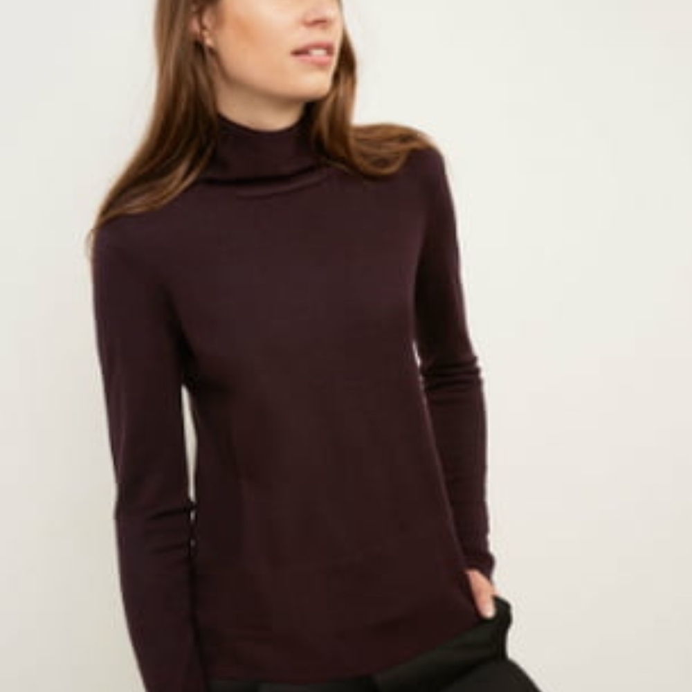 French Comptoir des Cotonniers burgundy Beyonsse Sweater